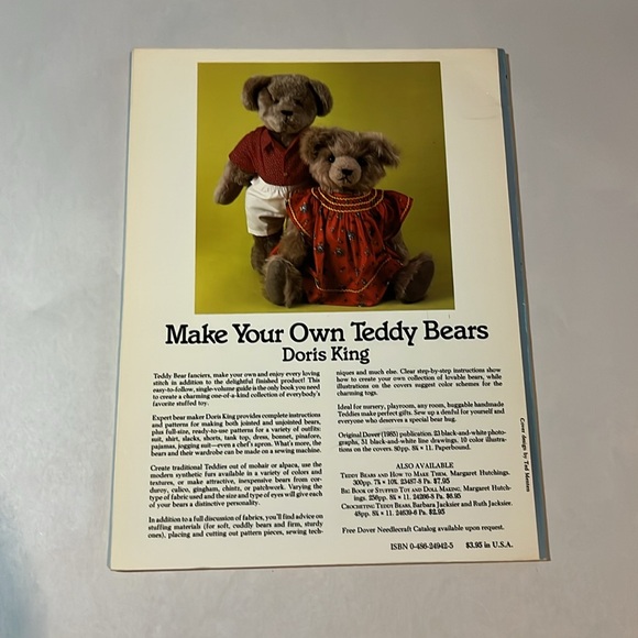 NWT Make Your Own Teddy Bears Instructions Patterns Clothing BOOK Crafters - Picture 3 of 17